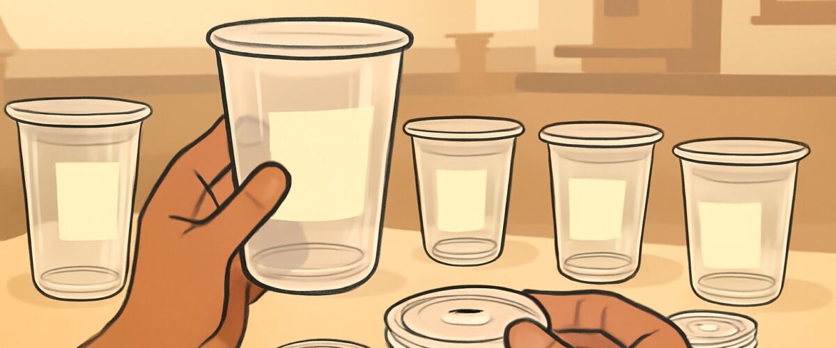 Menjamin Kompatibilitas Tutup Saat Memesan Gelas Plastik PET